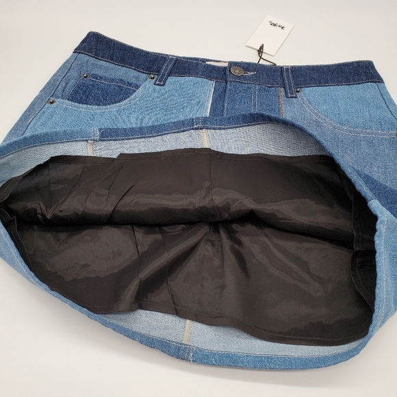 Runs big🔵 Coach 1941 Denim Patchwork Skirt - Picture 9 of 12